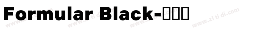 Formular Black字体转换